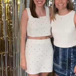 Floral Beaded Two Piece Set